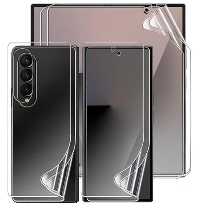 【2Sets】Screen Protector for Samsung Galaxy Z Fold 7, Inside TPU Hydrogel Film + Front/Back HD Clarity Screen Protector for Samsung Galaxy Z Fold 7-8.0", Touch Sensitive, Premium Quality Soft TPU by zonyee - Used - Good condition - CA$11.51