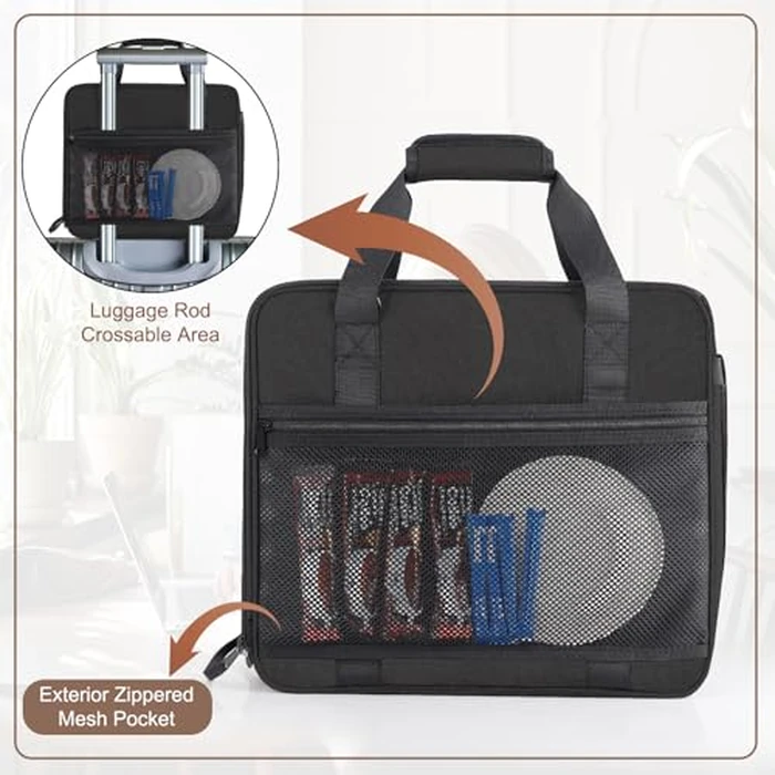 Anitor Portable Carrying Coffee Maker Travel Bag Match for Keurig K-Mini/K-Mini Plus/K-Express, Single Serve Coffee Machine Travel Bag with Padded Shoulder Straps Includes Multiple Storage Bags, Black by Anitor - Image 6