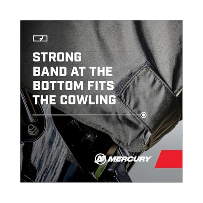 Mercury Tow N Stow Outboard Cover for 150hp FourStroke Engines, Black by MERCURY - Image 4