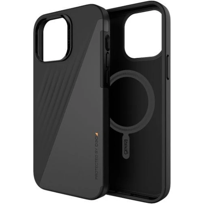 ZAGG Gear4 Brooklyn Snap Series Phone Case with MagSafe for iPhone 13 Pro Max - Black by ZAGG - Image 1