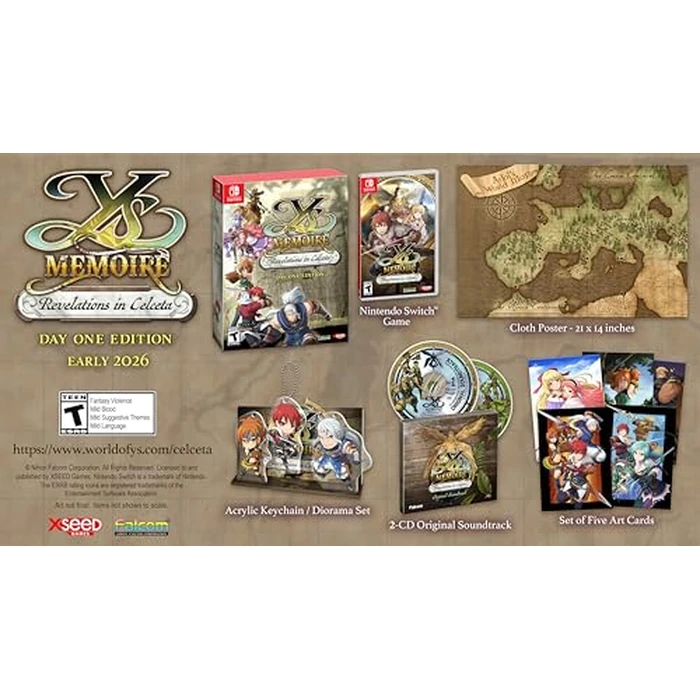 Ys Memoire: Revelations in Celceta - DAY ONE EDITION - Nintendo Switch by Xseed Games - Used - Very Good condition