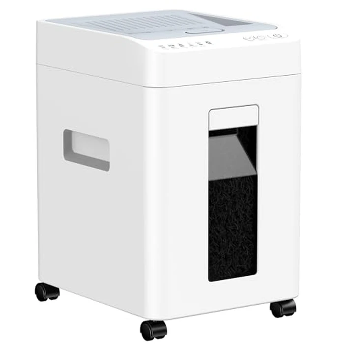 110-Sheet Micro-Cut Paper Shredder Auto Feed Shredders P-4 High Security for Home Office 6.8 Gallon Bin with Casters by Locksworth - Used - Like New condition