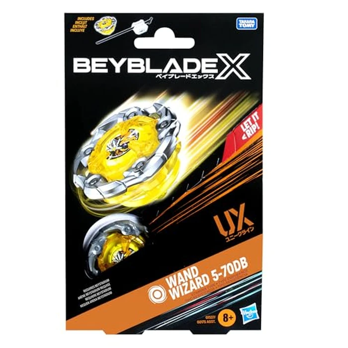 Beyblade X Wand Wizard 5-70DB UX Starter Pack Set with Stamina Type Top and Launcher; Authentic Takara Tomy Battle Tops Games/Toys for Boys and Girls 8+ by Beyblade - Image 4