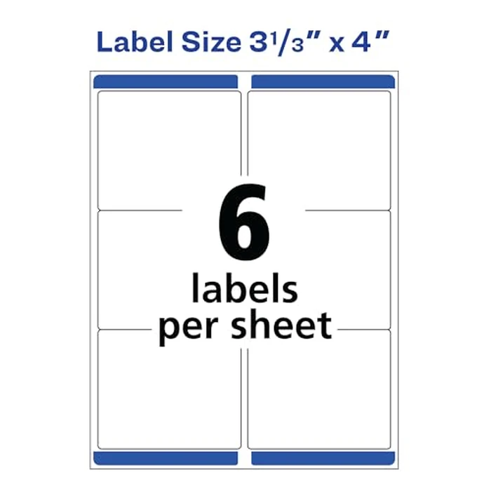 Matte Clear Easy Peel Shipping Labels with Sure Feed, by Avery - Image 5