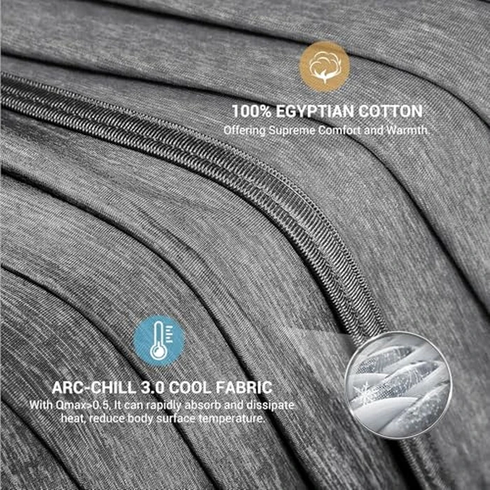 Cooling Blankets Twin Size for Hot Sleepers, Elegear Summer Lightweight Cool Blanket Q-MAX>0.5, Breathable Cooling Blanket for Sleeping Double Sided, Cold Blanket for Night Sweats, Black, 59X79 inch by Elegear - Image 4