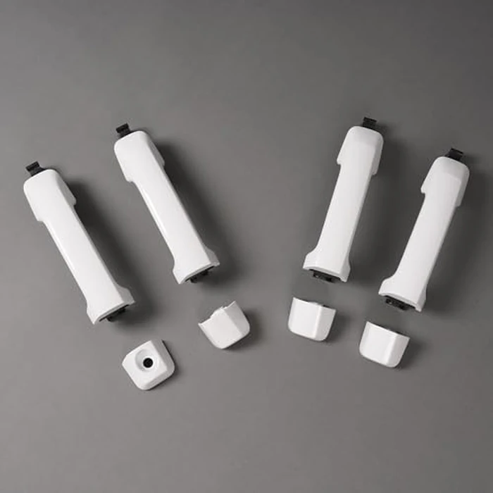 HECASA White Exterior Door Handle Kit Compatible with 2007-2022 Toyota Tundra Crewmax/Sequoia W/O Passenger Keyhole Painted Replacement for 81295, 692100C010, 692170C030, 692170C010 by HECASA - Image 7