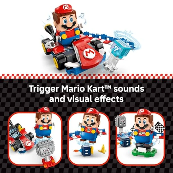 LEGO Super Mario: Mario Kart - Interactive LEGO Mario & Standard Kart Building Toy - Pretend Play Racing Playset for Boys & Girls, Ages 7+ - Kids Birthday Gift Idea - 72043 by LEGO - Image 4