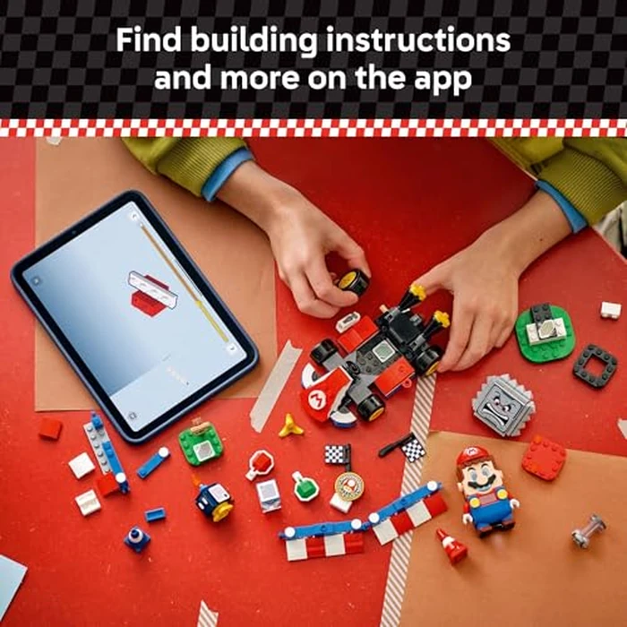 LEGO Super Mario: Mario Kart - Interactive LEGO Mario & Standard Kart Building Toy - Pretend Play Racing Playset for Boys & Girls, Ages 7+ - Kids Birthday Gift Idea - 72043 by LEGO - Image 6