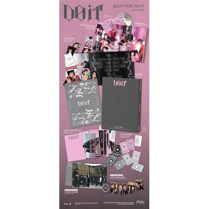 KPOP HEAVEN STRAY KIDS [SKZ IT TAPE ‘DO IT’ (DO VER.) Limited Album]+Pre-Order Gift & 3 Extra Photocards Set by KPOP HEAVEN - Image 2