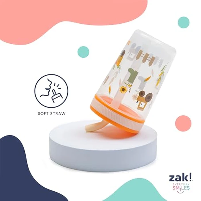 Zak Designs 15oz Baby Shark Kelso Tumbler Set, BPA-Free Leak-Proof Screw-On Lid with Straw Made of Durable Plastic and Silicone, Perfect Bundle for Kids (2pcs Set) by Zak Designs - Image 5