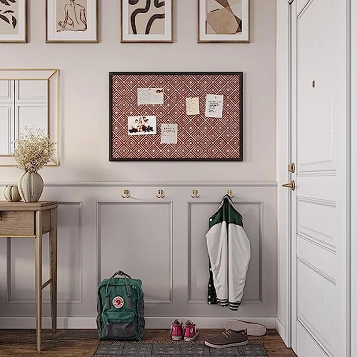 U Brands Fashion Cork Bulletin Board, 36 X 24 Inches, Black Wood Frame by U Brands - Image 4