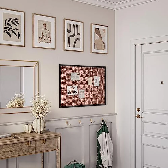 U Brands Fashion Cork Bulletin Board, 36 X 24 Inches, Black Wood Frame by U Brands - Image 6