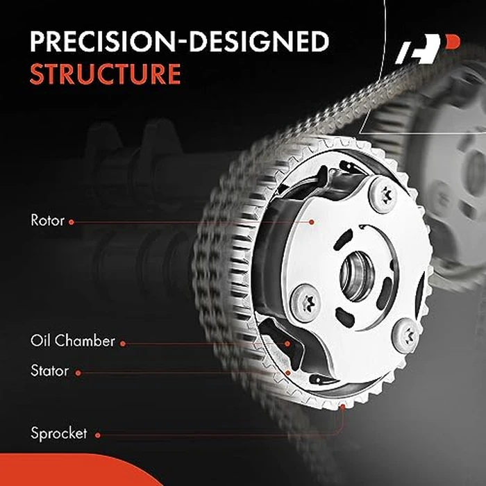 A-Premium Intake Engine Variable Valve Timing (VVT) Sprocket Gear Camshaft Adjuster Phaser Compatible with Honda CR-V CRV 2007 2008 2009, 2.4L by A-premium - Image 4