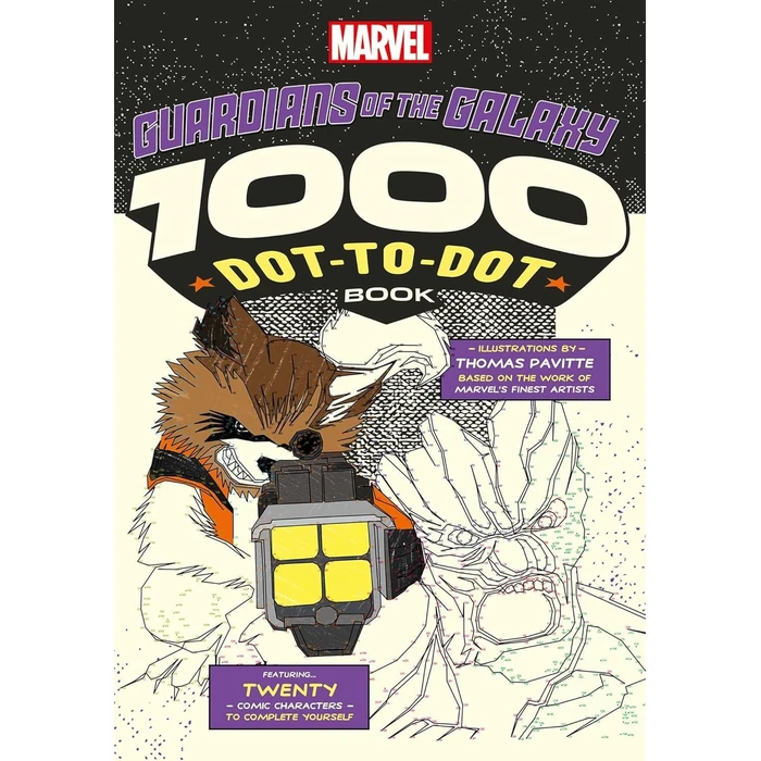 Marvel: Guardians of the Galaxy 1000 Dot-to-Dot Book by Thomas Pavitte - Black/Purple by Thomas Pavitte - Refurbished - Brand New condition - US$13.48