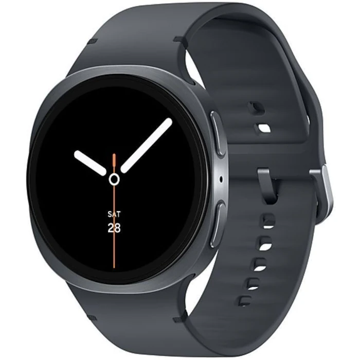 Galaxy Watch8 (Bluetooth + LTE) - 32GB - 44mm - Graphite Aluminum Case with Graphite Silicone Sport Band - Small/Medium Size by Samsung - Image 2
