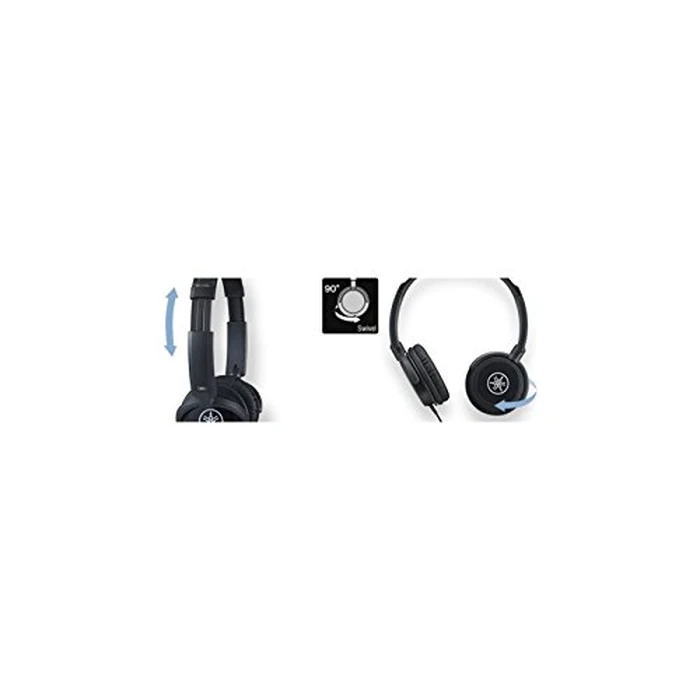 Yamaha HPH-100 Headphones, Quality Sound and deep bass, Over The Ear, Wired Musicians Headphones, in Black by Yamaha - Image 2