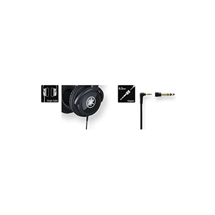 Yamaha HPH-100 Headphones, Quality Sound and deep bass, Over The Ear, Wired Musicians Headphones, in Black by Yamaha - Image 3