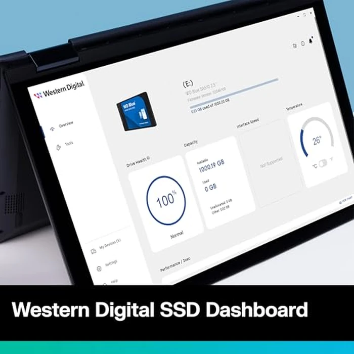 Western Digital 1TB WD Blue SA510 SATA Internal Solid State Drive SSD - SATA III 6 Gb/s, 2.5"/7mm, Up to 560 MB/s - WDS100T3B0A by Western Digital - Image 4