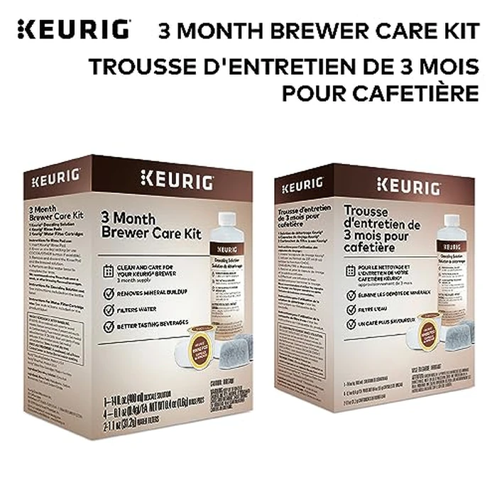 Keurig 3-Month Brewer Maintenance Kit, Includes Descaling Solution, Water Filter Cartridges & Rinse Pods, 7 Count by Keurig - Image 2