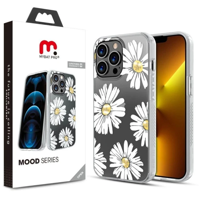 MyBat Pro Mood Diamond Series Phone Case for iPhone 13 Pro - White Daisy - Brand New by MyBat Pro - Image 1