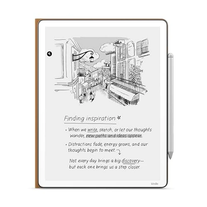 Introducing All-New Amazon Kindle Scribe Executive Folio Cover with Magnetic Attach, Sleek Protective Case - Premium Leather by Amazon - Image 2