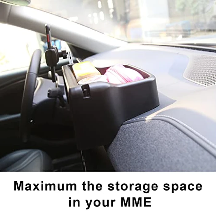 BestEvMod for Mustang Mach E Center Console Dash Storage Box Tray 360 Degree Rotatable Phone Holder Dashboard Organizer Compatible with Mustang Mach e Interior Accessories 2021 2022 2023 by AOSKonology - Image 4