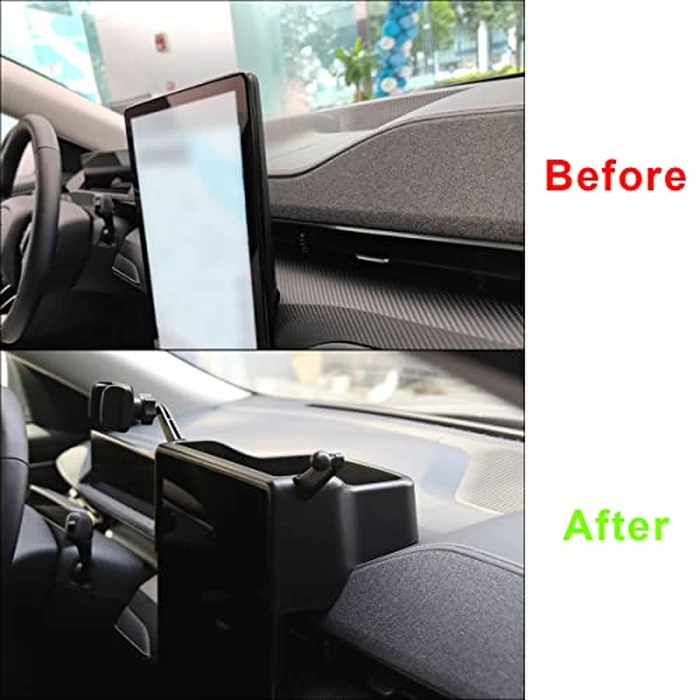 BestEvMod for Mustang Mach E Center Console Dash Storage Box Tray 360 Degree Rotatable Phone Holder Dashboard Organizer Compatible with Mustang Mach e Interior Accessories 2021 2022 2023 by AOSKonology - Image 5
