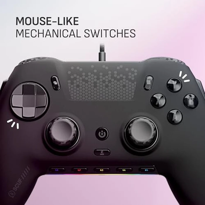 SCUF ENVISION Wired V2 (2025) PC Only Gaming Controller - Anti-Drift Thumbsticks - Five Remappable G-Keys - Remappable Back Paddles - Black by SCUF - Image 5