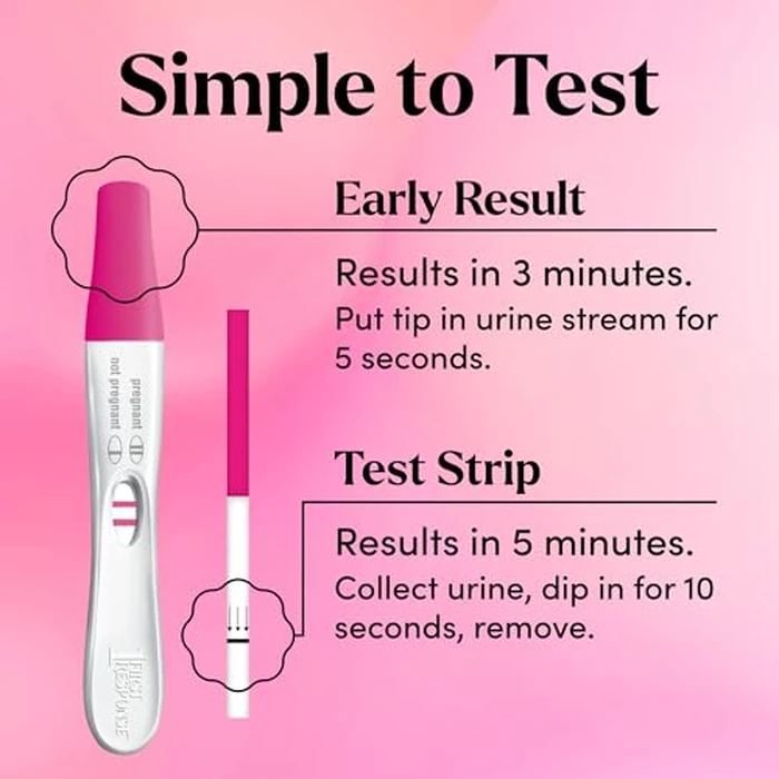 FIRST RESPONSE Comfort Check Pregnancy Test, 8 Count, Pink & White by FIRST RESPONSE - Image 4
