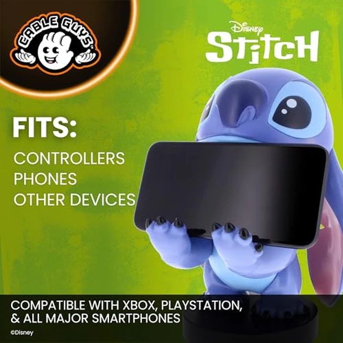 Cableguys Stitch Controller Holder & Phone Stand - Gaming Setup Accessories for Desk and Game Room, Controller Stand Compatible with Xbox, PlayStation & Most Standard Game Controllers by Cableguys - Image 5