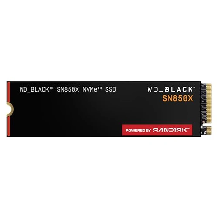 WD_BLACK SN850X 1TB NVMe SSD - M.2 2280, Up to 7,300 MB/s Read speeds, Up to 6,300 MB/s write speeds, Gaming Expansion, High Performance Internal Solid State Drive - WDS100T2X0E by Sandisk - Image 1