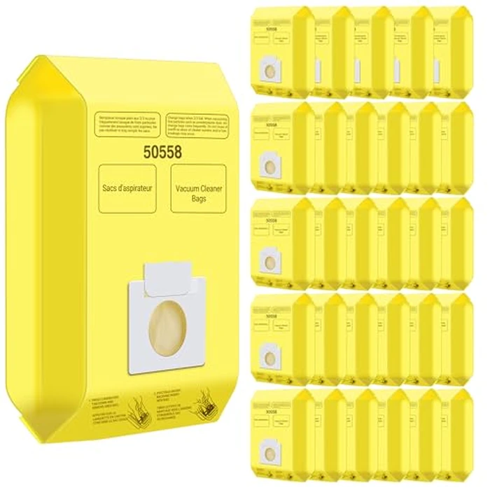 30 Pack Vacuum Cleaner Bags Fit for Kenmore Canister Type C/Q 5055 50555 50557 50558 and Pana·sonic Type C-5 C-18, 200 Series, 400 Series, 600 Series, 700 Series, 800 Series Vacuum By Improvedhand by Improvedhand - Image 1