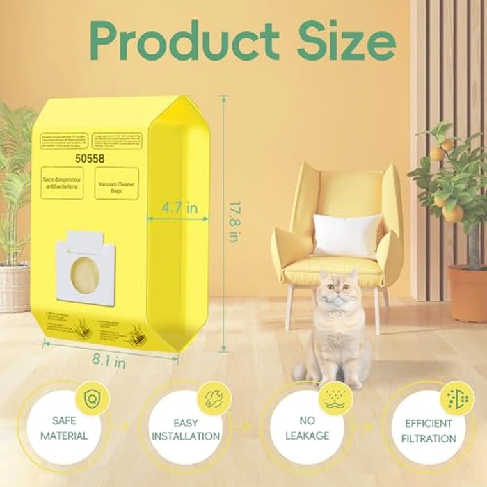 30 Pack Vacuum Cleaner Bags Fit for Kenmore Canister Type C/Q 5055 50555 50557 50558 and Pana·sonic Type C-5 C-18, 200 Series, 400 Series, 600 Series, 700 Series, 800 Series Vacuum By Improvedhand by Improvedhand - Image 4