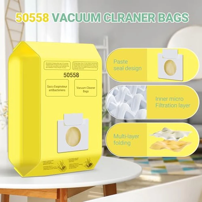 30 Pack Vacuum Cleaner Bags Fit for Kenmore Canister Type C/Q 5055 50555 50557 50558 and Pana·sonic Type C-5 C-18, 200 Series, 400 Series, 600 Series, 700 Series, 800 Series Vacuum By Improvedhand by Improvedhand - Image 5