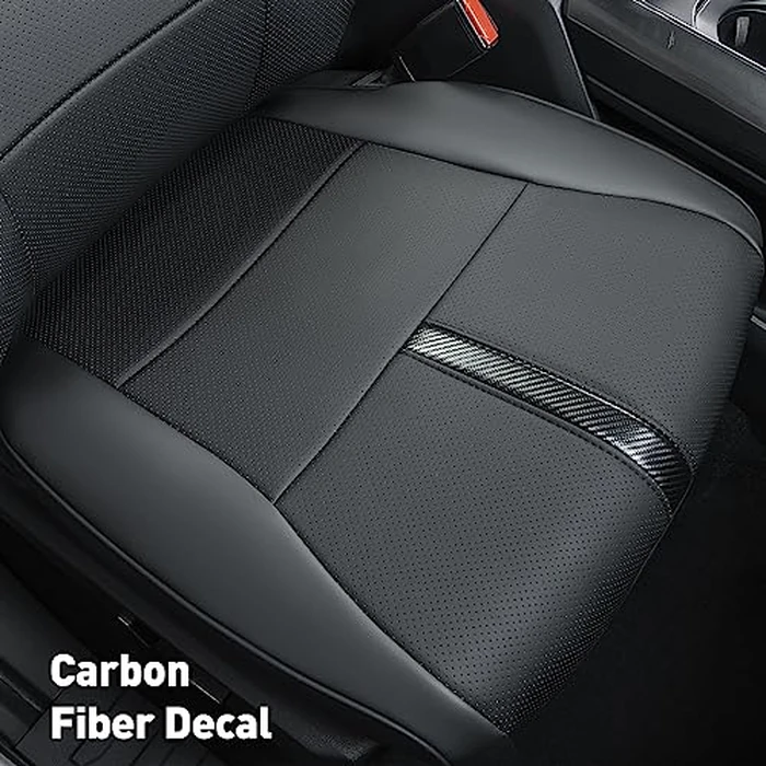 DiffCar for Ford F150 Seat Covers 2015-2023 2024 2025 2026,Full Set Leather Waterproof Black Trucks Pickup Seat Covers Custom Fit for Ford F150 Accessories,Car Seat Cover for SuperCrew/CrewCab(XL,XLT) by DiffCar - Image 7