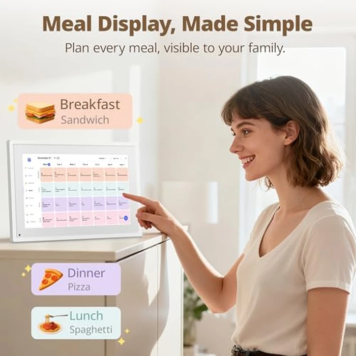 Dragon Touch 10.1 inch Digital Calendar Chore Chart - Interactive Touchscreen, Smart Family Planner, Hearth Display Desk Digital Calendar Best Gifts for Christmas, Wedding, Mom by Dragon Touch - Image 5