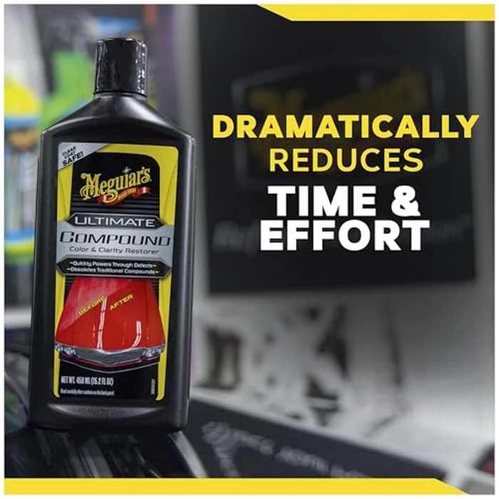 Meguiar's Ultimate Compound - Pro-Grade Car Scratch Remover, Paint Correction Compound that Removes Defects While Adding Gloss and Shine, Single Stage and Clear Coat Scratch Remove, 15.2 Oz by Meguiar's - Image 7
