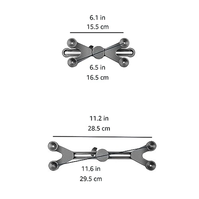 Amazon Basics Adjustable Tablet Holder for Music Stand, Secure Portable iPad Holder with 360 Degree Swivel, Fits 7-11" Screens, Black by Amazon Basics - Image 5