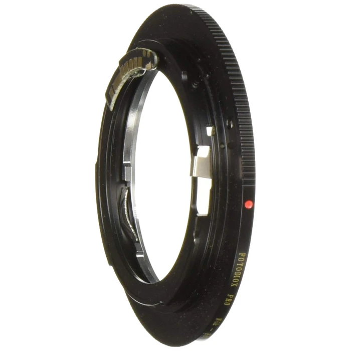 Fotodiox Pro Lens Mount Adapter Compatible with Nikon Nikkor F Mount G-Type D/SLR Lens to Canon EOS (EF/EF-S) Mount DSLR Camera Body - with Aperture Control Dial and Gen10 Focus Confirmation Chip by Fotodiox - Used - Good condition - CA$43.16