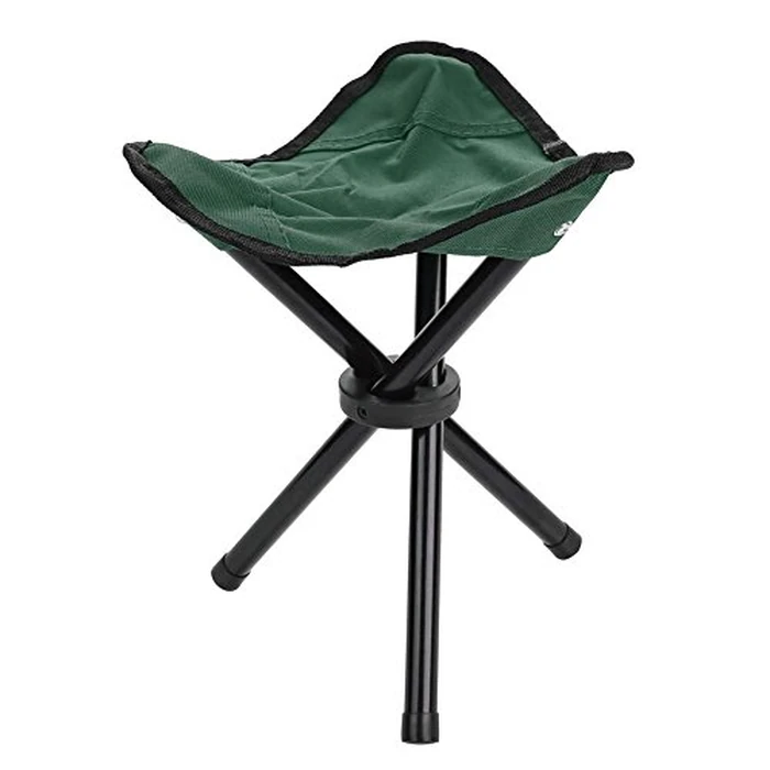 Folding Tripod Chair, Portable Lightweight Fishing Camping Stool for Outdoor Walking Hunting Hiking Travel(Green-S) by VGEBY - Used - Like New condition - CA$12.95