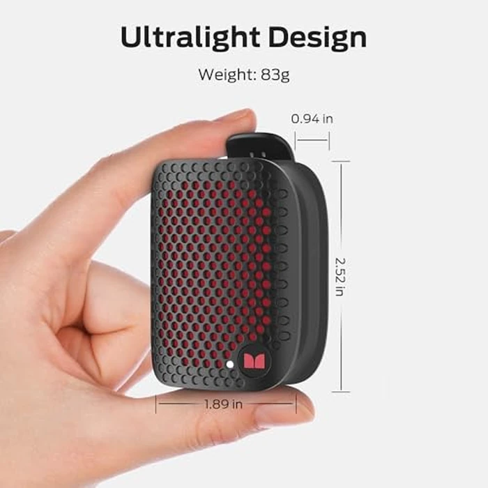 Monster Blaster Micro Wearable Bluetooth Speaker, Clip-On Wireless Small Portable Speaker with Built-in Mic (Non-Magnetic), IPX7 Waterproof, TWS, Hands-Free Music/Calls for Work/Cycling/Running, Black by Monster - Image 6