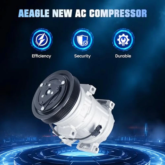 Air Conditioner AC Compressor With Clutch for Honda Odyssey 3.5 3.5L 2008-2017, for Pilot 3.5 2009-2015, for Ridgeline 3.5 2009-2014, for Acura MDX 3.7L 2007-2013, for ZDX 3.7 2010-2013, W/O mainfold by Aeagle - Image 2