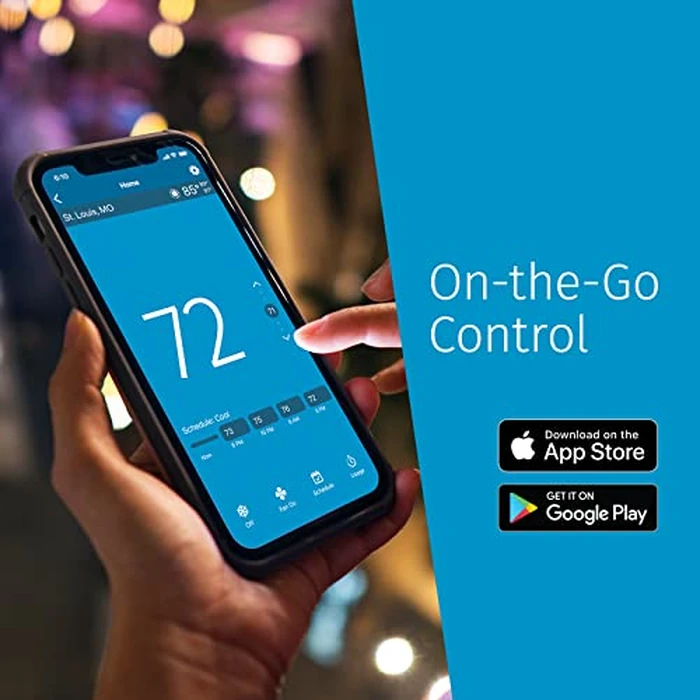 Sensi Touch 2 Smart Thermostat with Touchscreen Color Display, 100 Years of Expertise, Programmable, Wi-Fi, Data Privacy, Easy DIY, Works with Alexa, Energy Star Certified, ST76W, C-Wire Required by Emerson - Image 6