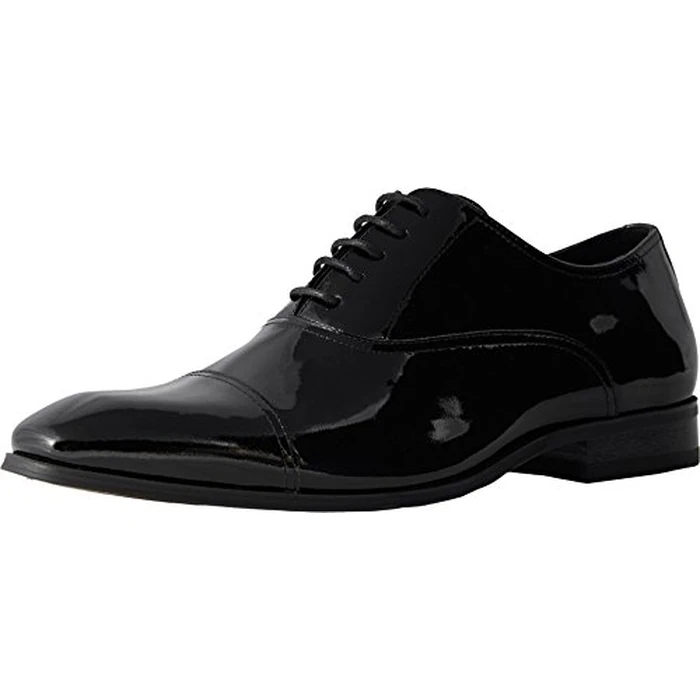 Florsheim Men's Tux Cap Toe Tuxedo Formal Oxford, Black Patent, 9.5 D US by Florsheim - Image 1