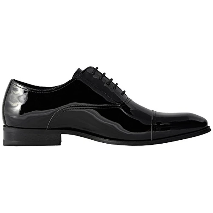 Florsheim Men's Tux Cap Toe Tuxedo Formal Oxford, Black Patent, 9.5 D US by Florsheim - Image 2