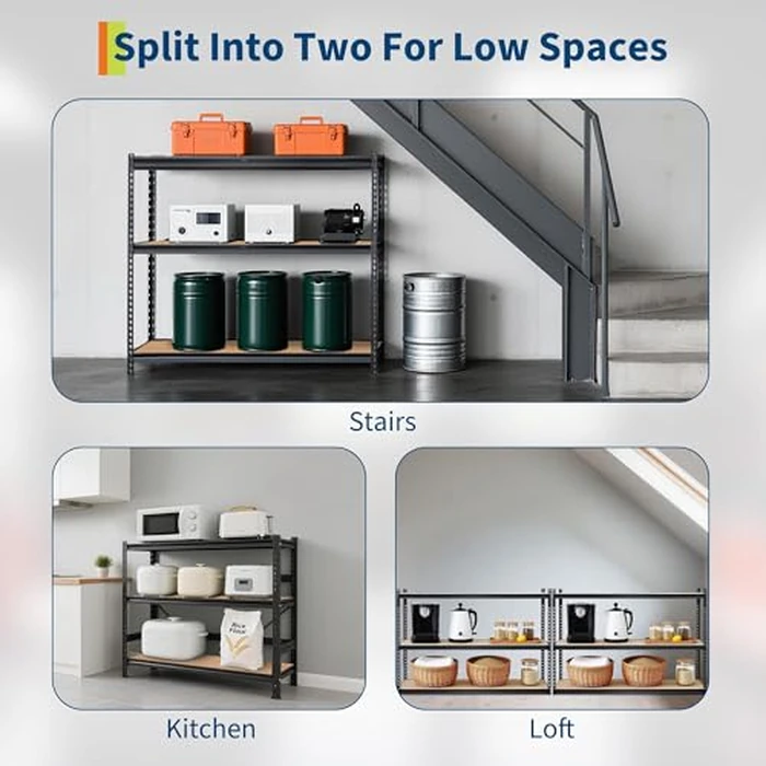 GarveeTech Heavy Duty Garage Shelving Unit, 36 in L x 18 in D x 72 in H Adjustable Storage Shelves, 2000 LBS Load Capacity, Durable Metal Shelves for Garage Organization, Basement, Workshop by GarveeTech - Image 2