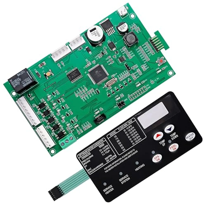 Gleyi 42002-0007S Pool Heater Control Board kit 461105 with 472610Z Switch Membrane Pad, Compatible with Mastertemp & Sta-Rite Max-E-Therm NA/LP Series Pool/Spa Heater by Gleyi - Image 1