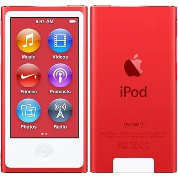 Apple iPod Nano 7th Gen - 16GB - Red by Apple - Refurbished - Premium condition