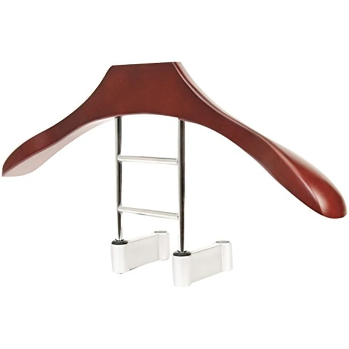 Maxsa 20022 Car Butler Coat Hanger for Cars, Perfect for Suit, Jacket, Overcoat, Shirt, Purse, and Accessories, Premium Solid Wood and Metal Design, Durable and Elegant Seat Organizer, Brown by Maxsa Innovations - Used - Very Good condition - US$25.17