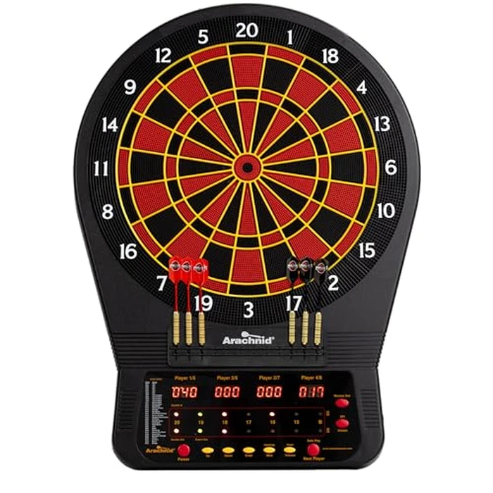 Arachnid Cricket Pro 650 Electronic Dartboard - 15.5” Regulation Size - 33 Games with 303 Variations - 8-Player LED Score Display by Arachnid - Image 1